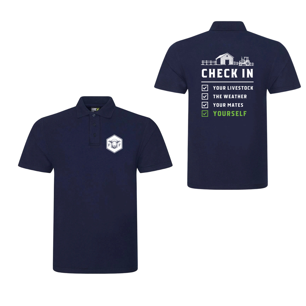 Mental Health Check in Polo Shirt