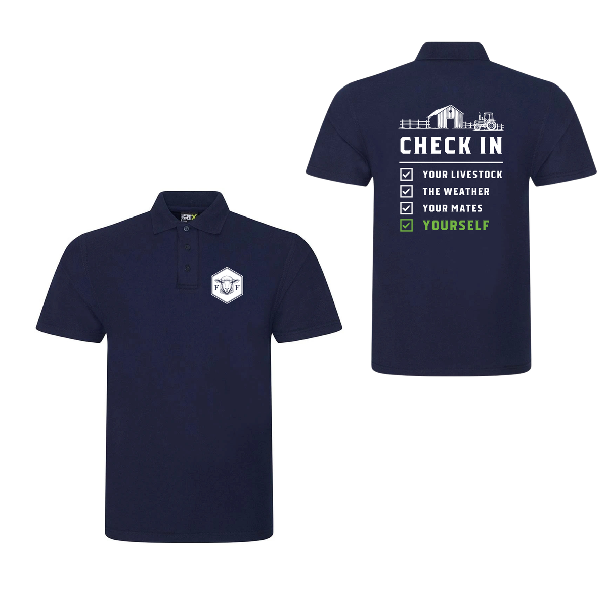 Mental Health Check in Polo Shirt