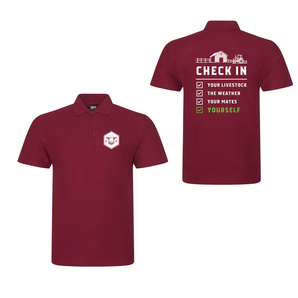 Mental Health Check in Polo Shirt
