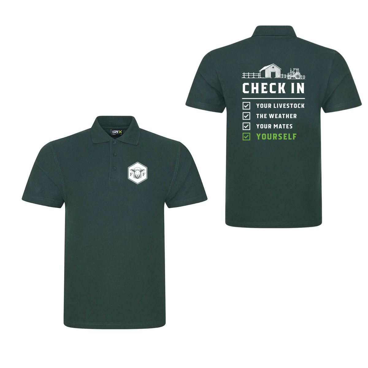 Mental Health Check in Polo Shirt