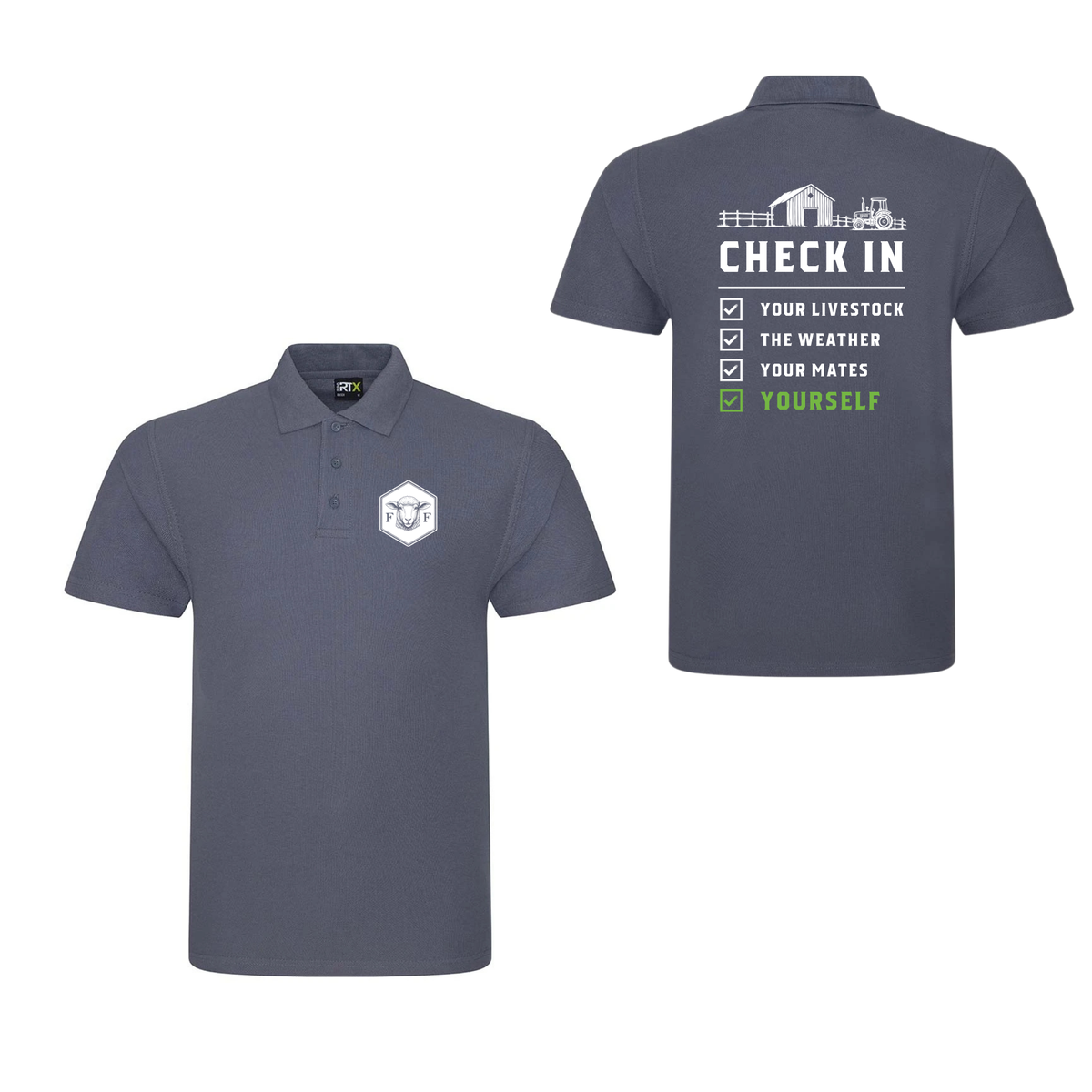 Mental Health Check in Polo Shirt