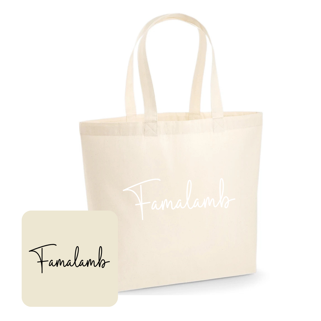 Famalamb Maxi Tote Bag