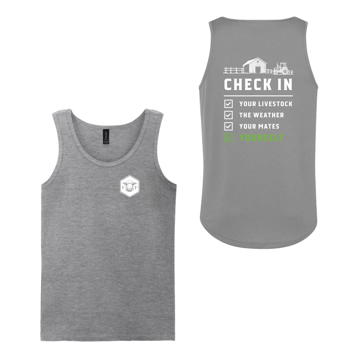 Mental Health Check in Woman's Vest