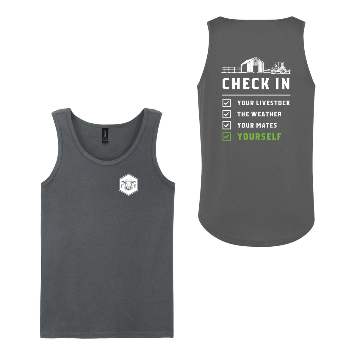 Mental Health Check in Men's Vest