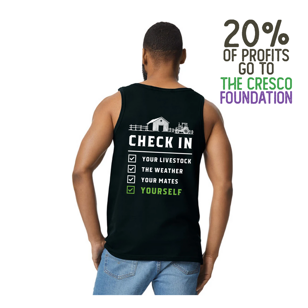 Mental Health Check in Men's Vest