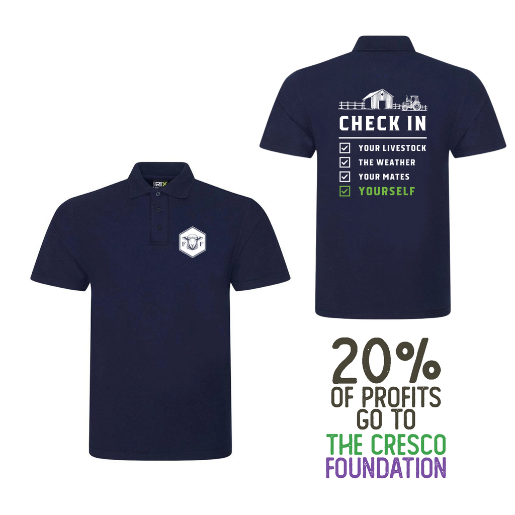 Mental Health Check in Polo Shirt